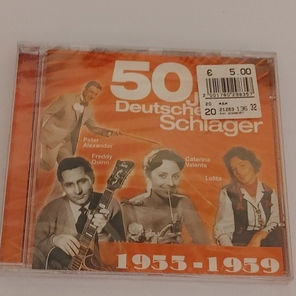 50 Jahre Deutscher Schlager Schlager music Hits Cd from 1955-1959 SEALED